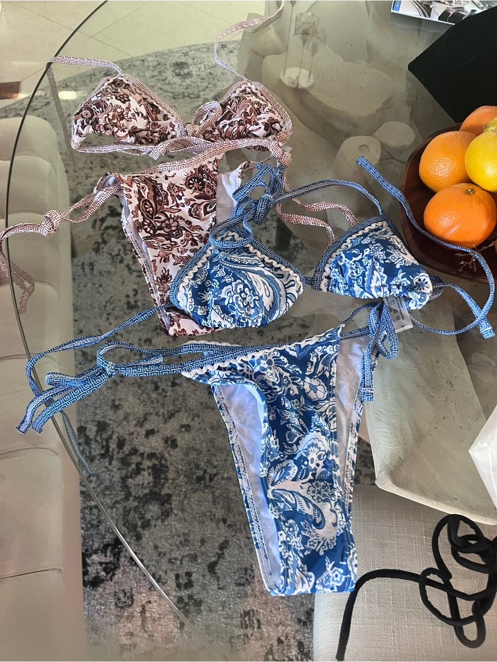 3 pairs of SHEIN bathing suits sz xs but more like S/M